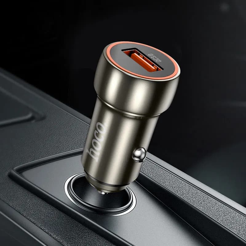 شارژر فندکی 18 وات برند هوکو مدل Z46 USB — تصویر ۵