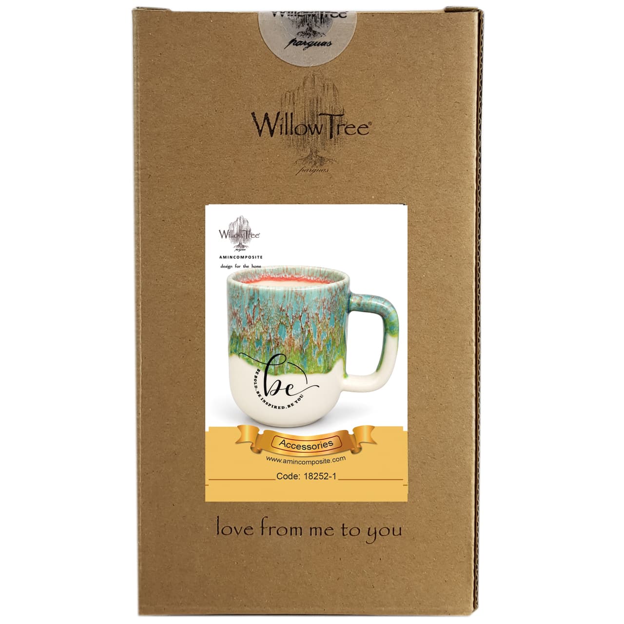 ماگ استوانه نوشته دار کد 1-18252 — تصویر ۵