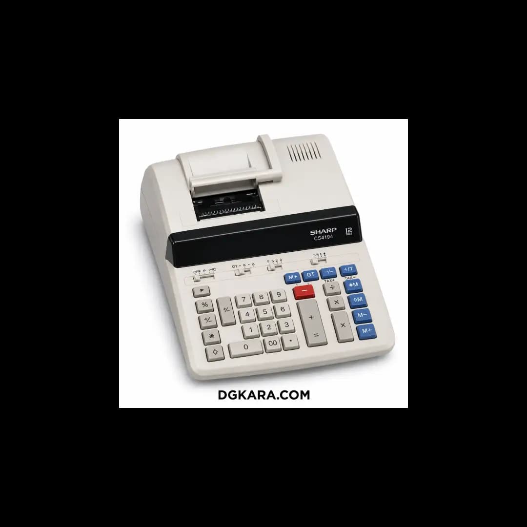 ماشین حساب با چاپگر شارپ مدل CS-4194 (استوک) — تصویر ۲