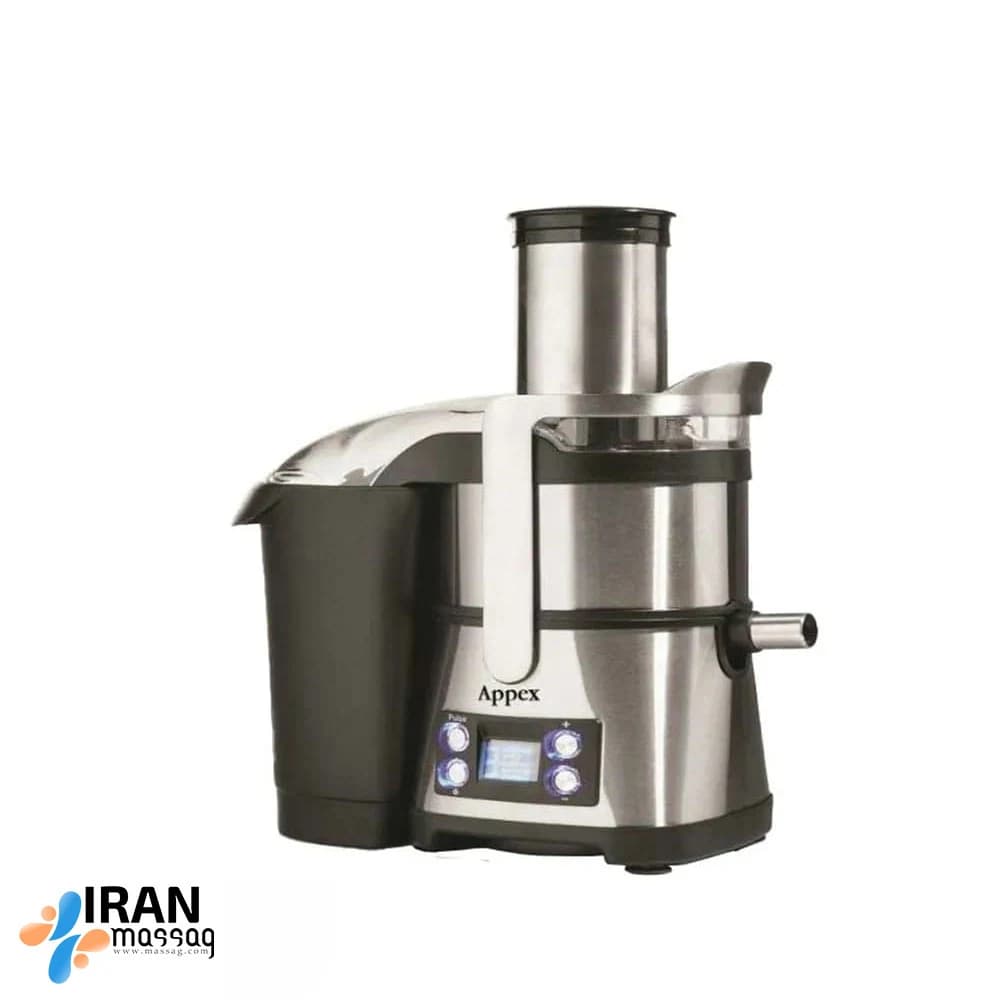 آبمیوه‌گیری چهار کاره دیجیتال APPEX مدل AJB-156B | با توان ۸۰۰ وات و بدنه استیل — تصویر ۸