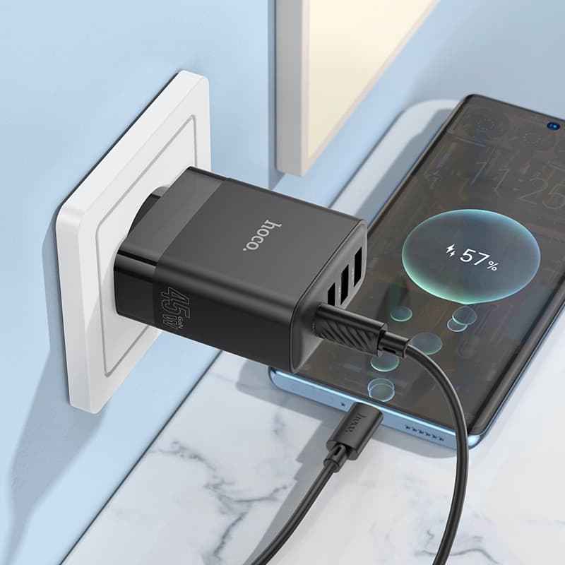 شارژر دیواری هوکو مدل C127A توان ۴۵ وات — تصویر ۸