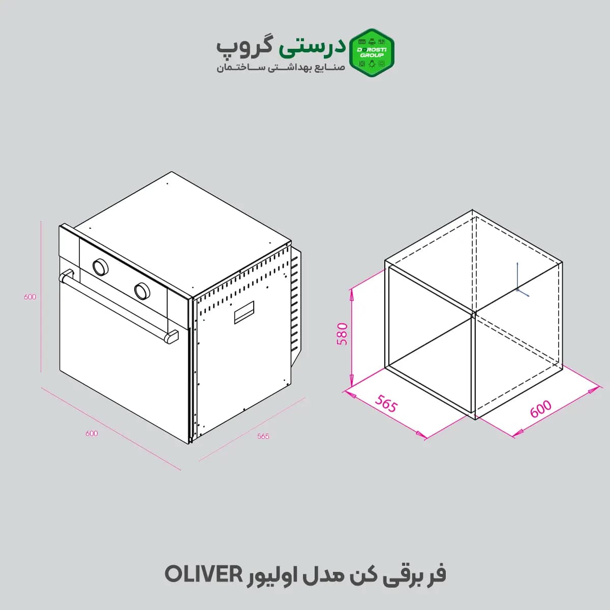 فر برقی کن مدل اولیور OLIVER M — تصویر ۵