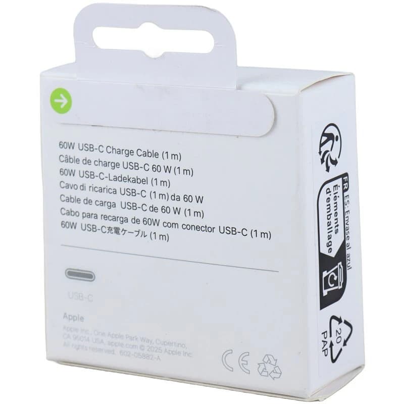 کابل دو سر تایپ سی 60 وات اپل A2795 طول 1 متر — تصویر ۵