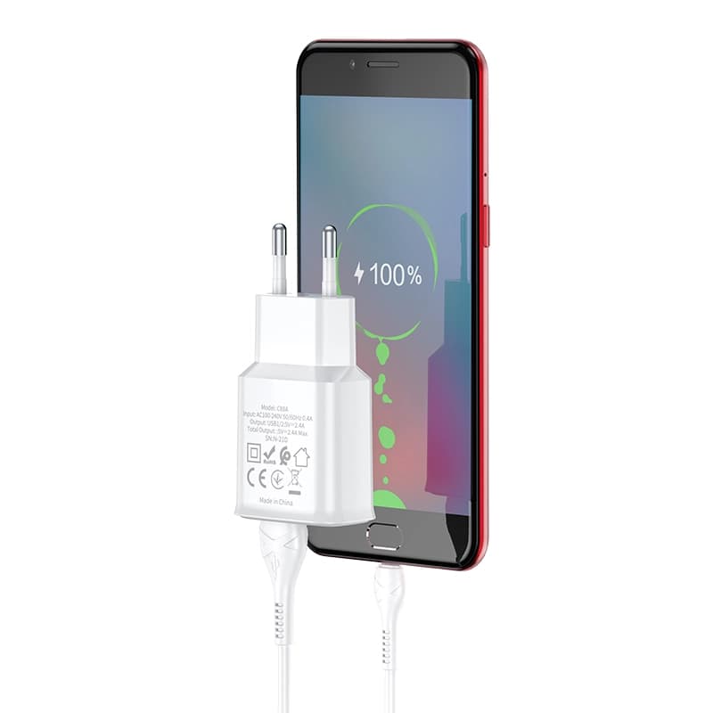 شارژر دیواری هوکو مدل C88A میکرو — تصویر ۷