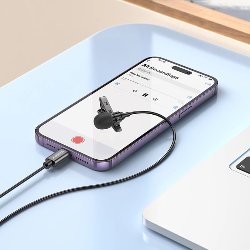 میکروفون یقه‌ای بروفون مدل BFK11 با سری آیفونی — تصویر ۷