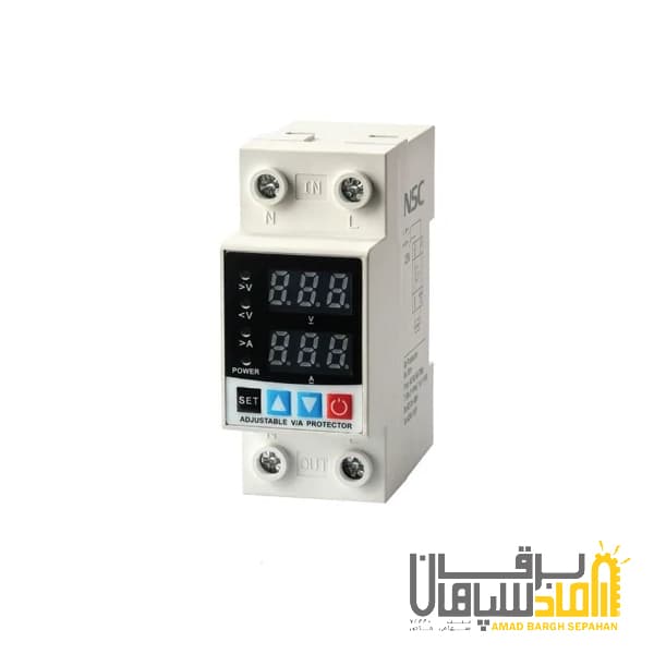 محافظ ولتاژ جریان تکفاز دو پل 80 آمپر NSC
