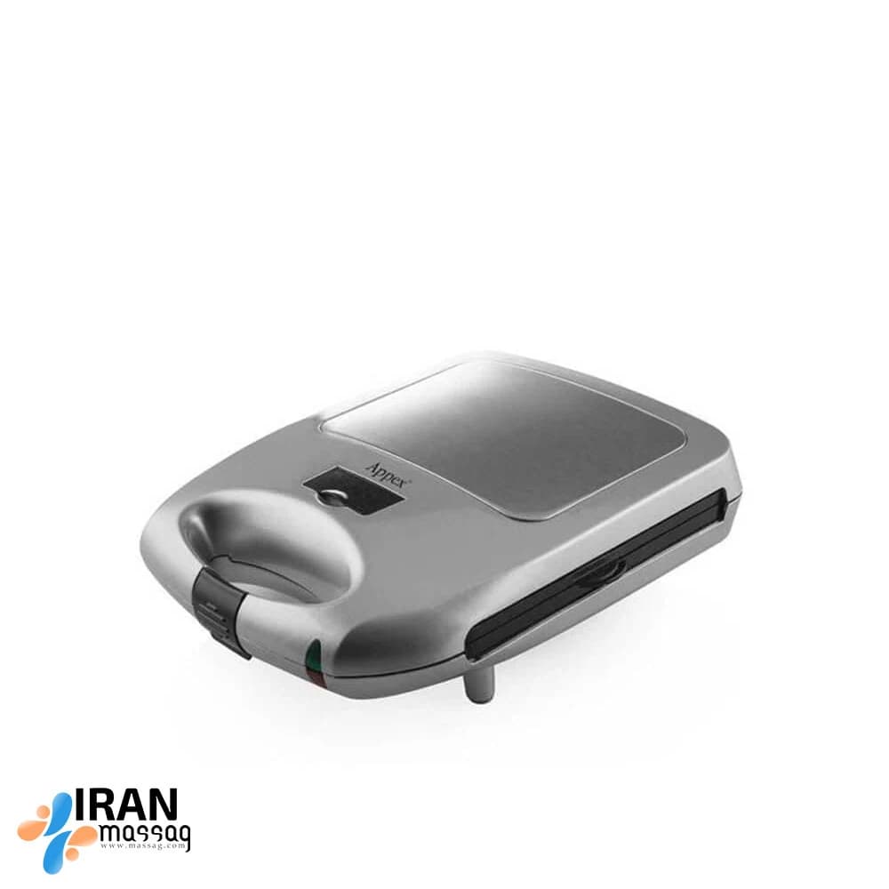 ساندویچ‌ساز چهار کاره دیجیتال APPEX مدل ASM-201 | ظرفیت 8 عدد ساندویچ، صفحات تفلون قابل تعویض — تصویر ۴