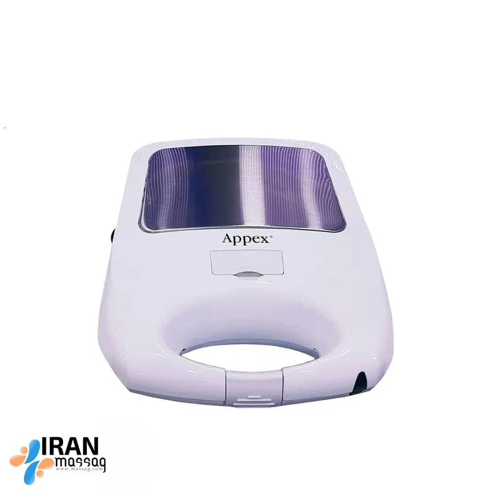 ساندویچ‌ساز چهار کاره دیجیتال APPEX مدل ASM-201 | ظرفیت 8 عدد ساندویچ، صفحات تفلون قابل تعویض — تصویر ۶