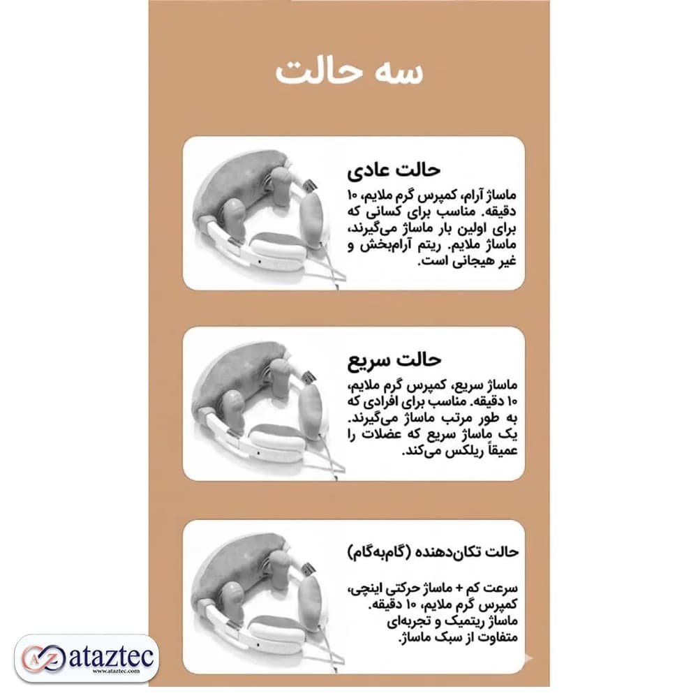 ماساژور گردن آیجویر مدل 321 | دارای حالات مختلف ماساژ — تصویر ۲