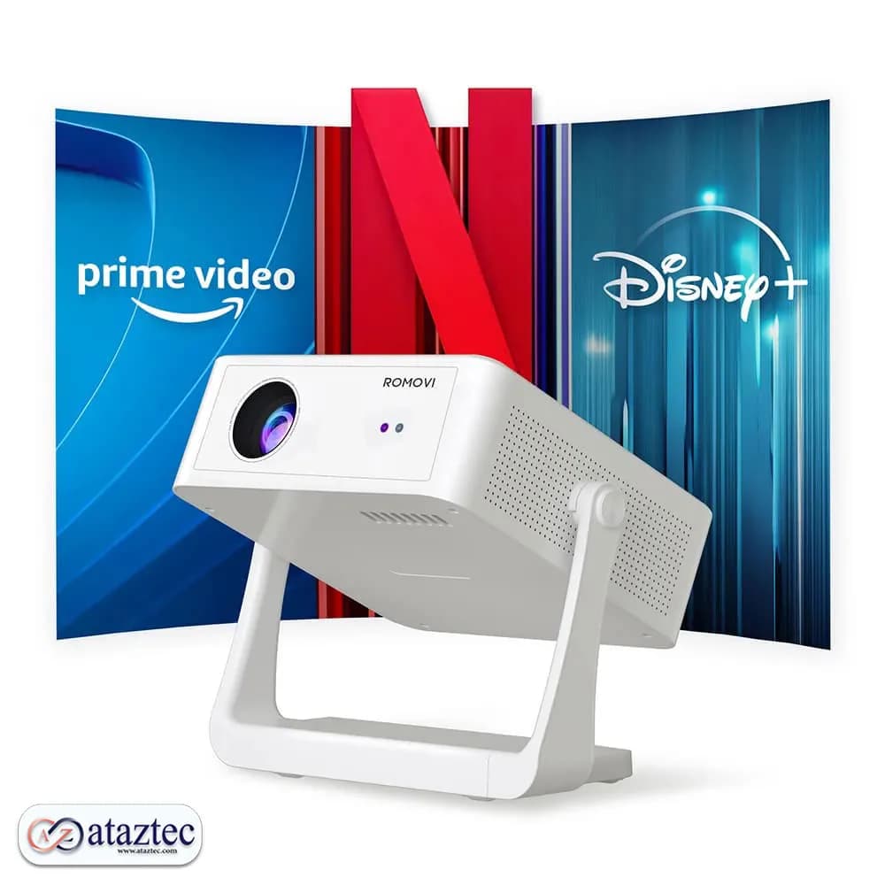 پروژکتور هوشمند مدل C6 | مینی ویدئو پروژکتور اندرویدی با WiFi و کیفیت Full HD — تصویر ۲