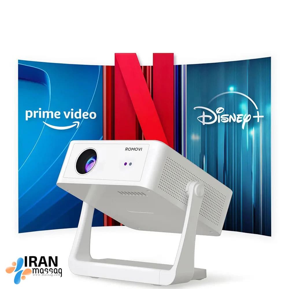 پروژکتور هوشمند مدل C6 | مینی ویدئو پروژکتور اندرویدی با WiFi و کیفیت Full HD — تصویر ۹