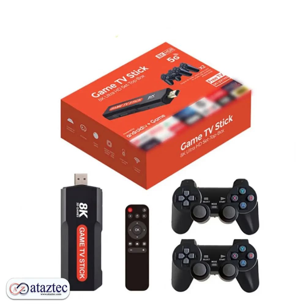 کنسول بازی با دو دسته X2 Plus Game Stick | کیفیت خروجی تصویر 8K HD — تصویر ۵
