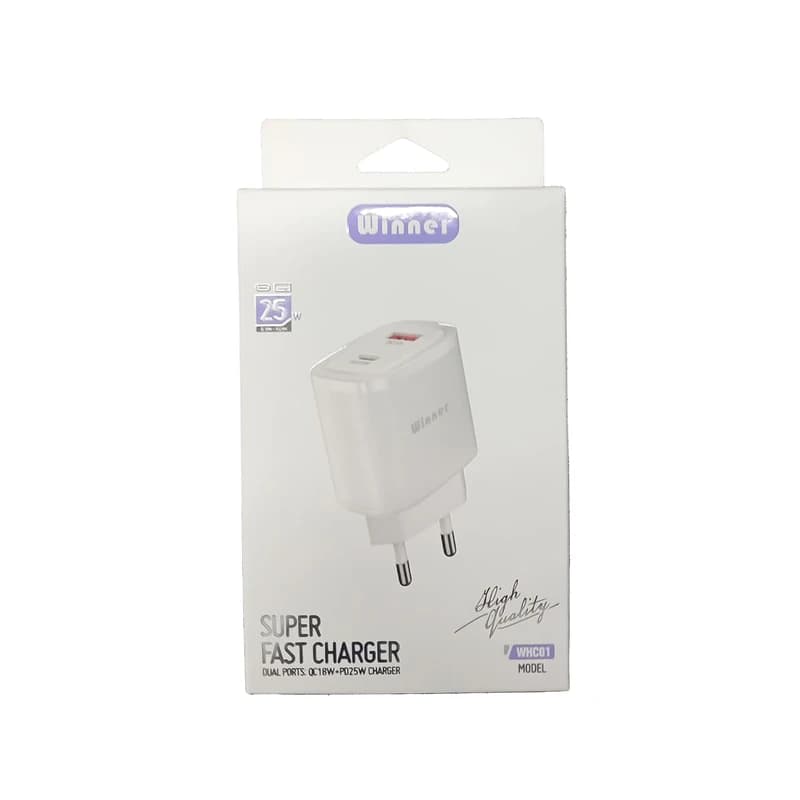 شارژر دیواری 25 وات وینر مدل WHC01