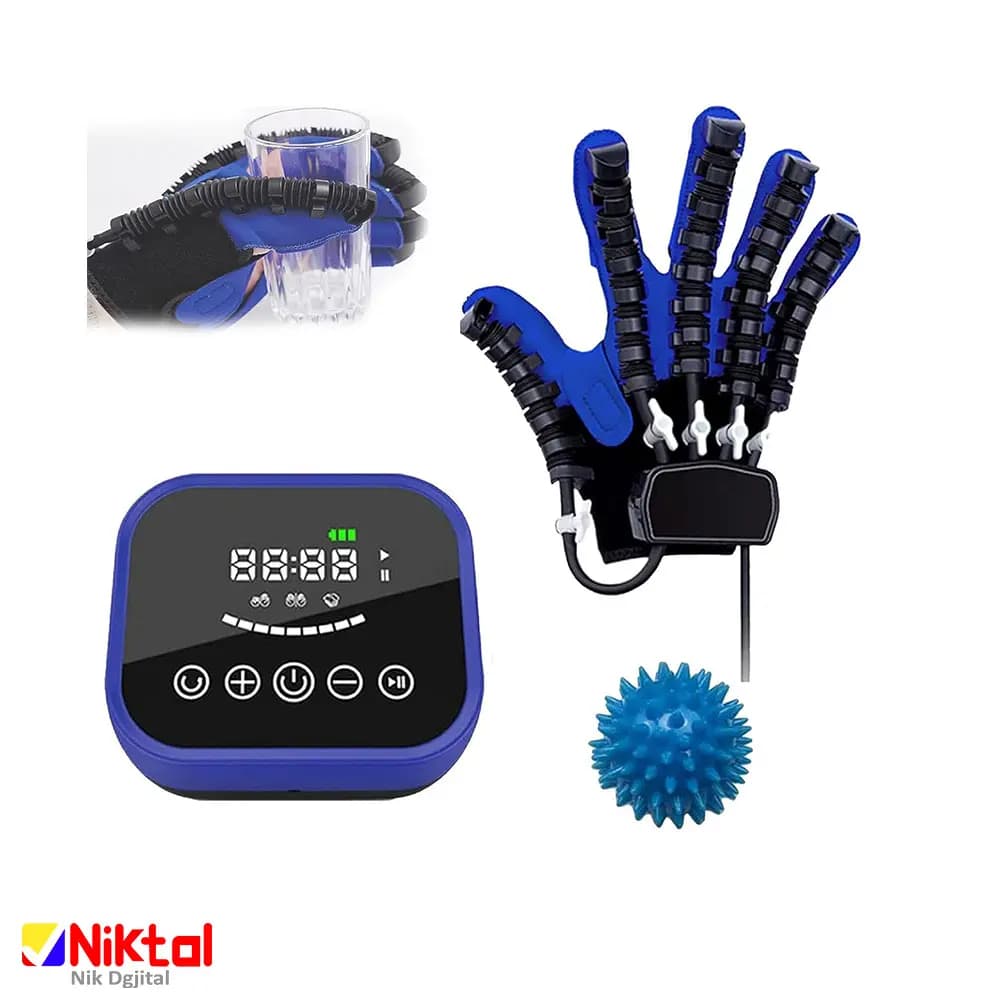 دستکش توانبخشی شارژی آیجویر مدل HB-933 | دارای 7 گیره برای حرکت آسان | دست چپ و راست — تصویر ۱۱