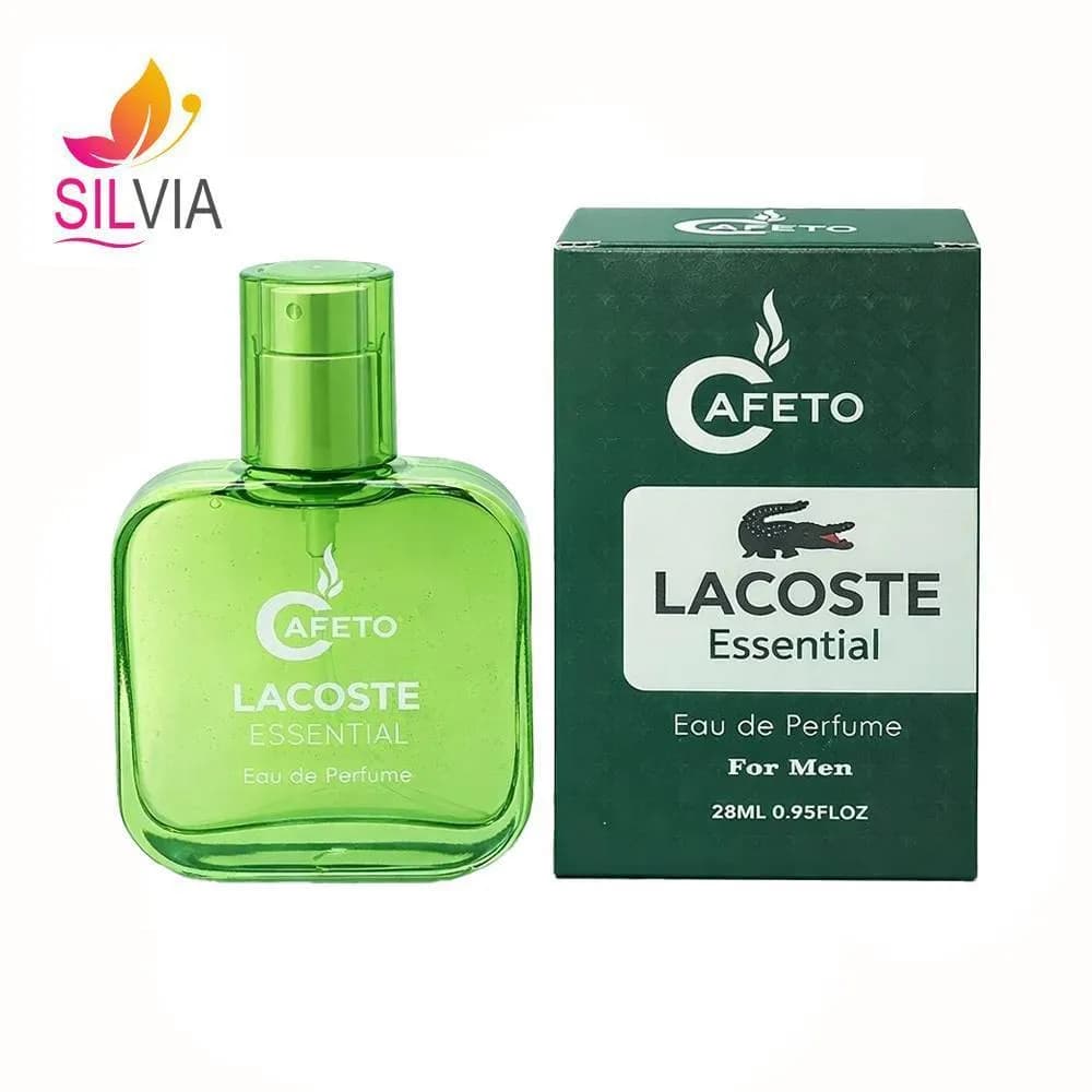 ادوپرفیوم مینیاتوری مردانه Lacoste Essential سبز کافیتو 28 میل — تصویر ۲