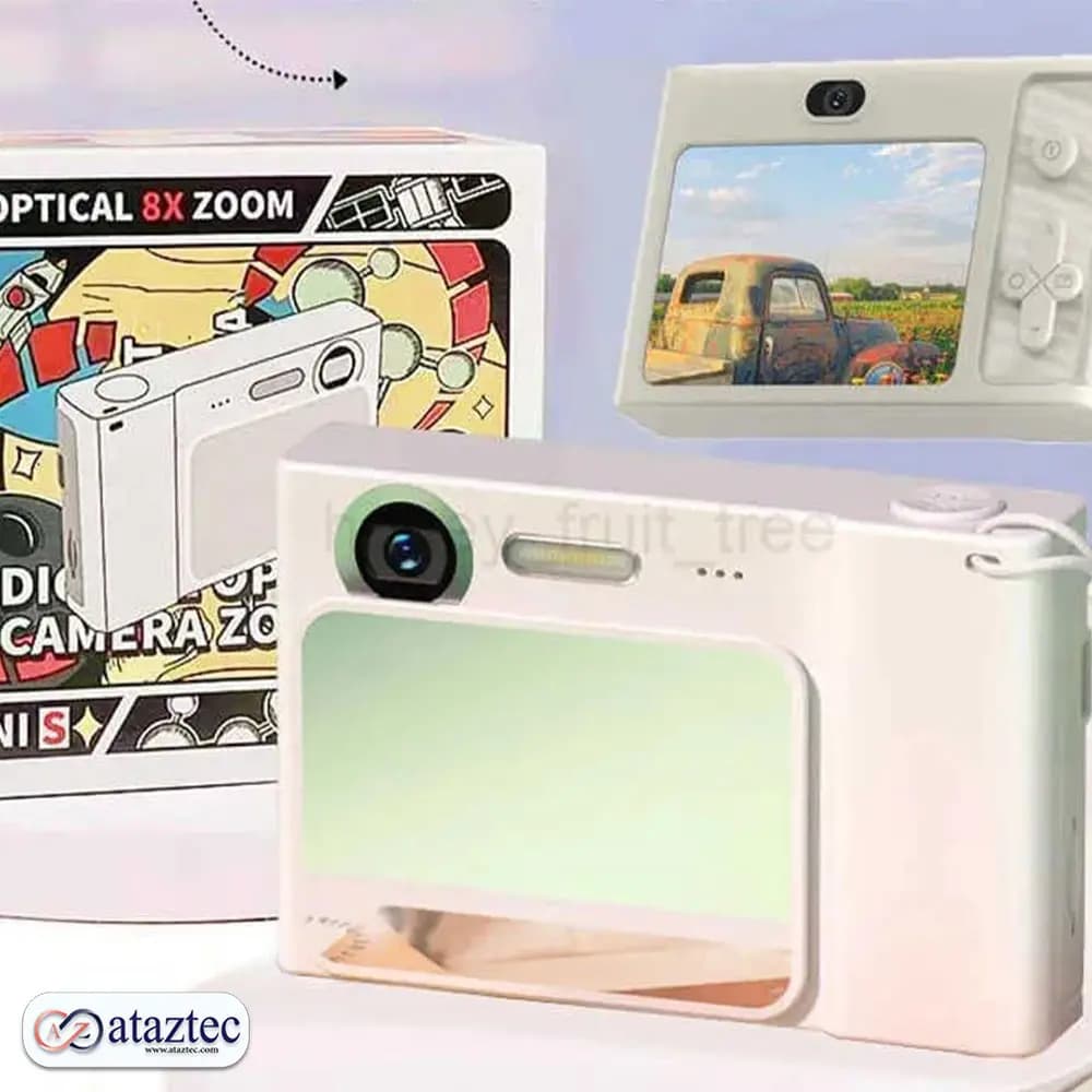 دوربین دیجیتال کودک مدل X100A | با صفحه‌نمایش ۲.۴ اینچی، فیلم‌برداری HD — تصویر ۲