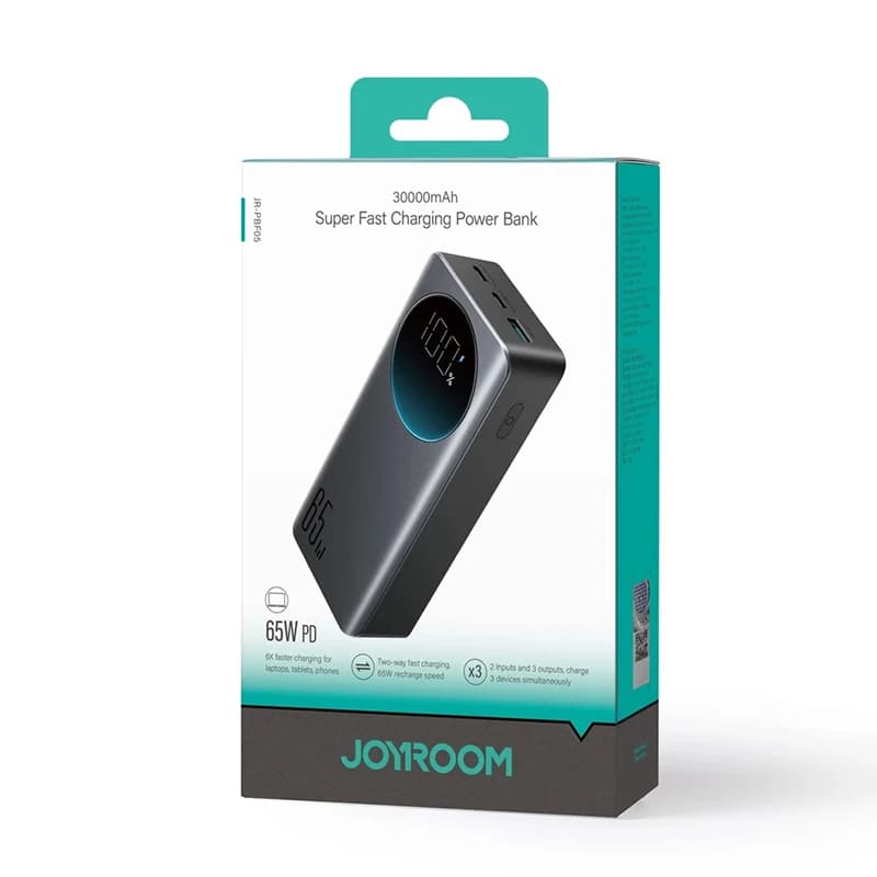 پاوربانک 30000 فست شارژ جویروم Joyroom JR-PBF05 توان 65 وات