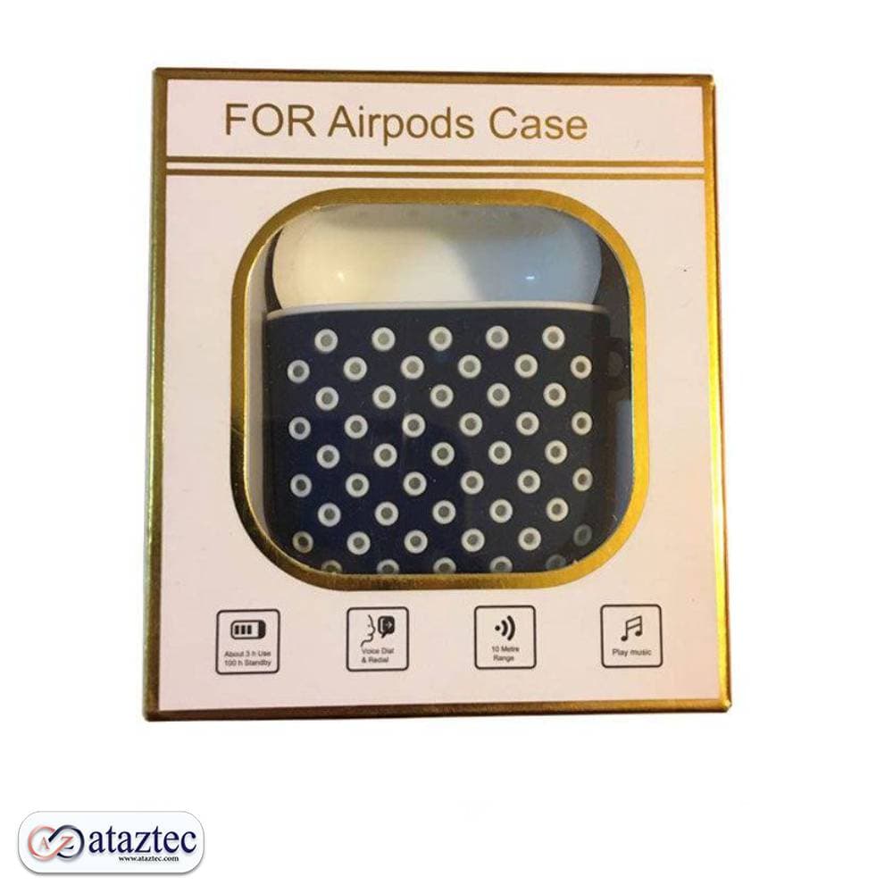 کیف ایرپاد خال خالی دو رنگ مدل AirPods case — تصویر ۲