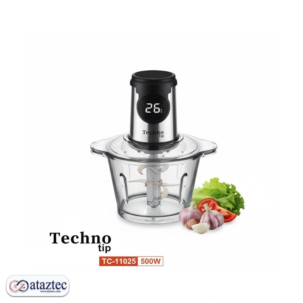 خردکن قدرتمند Techno Tip مدل TC-11025: تیغه‌های ۶ تایی، کاسه ۳ لیتری — تصویر ۳
