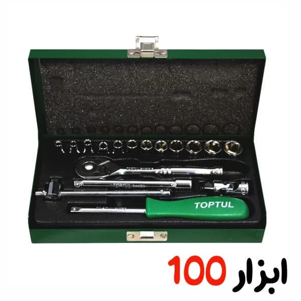 جعبه بکس 17 پارچه 3/4 درایو 6 پر تاپ تول (TOPTUL) مدل GCAI1701 — تصویر ۴