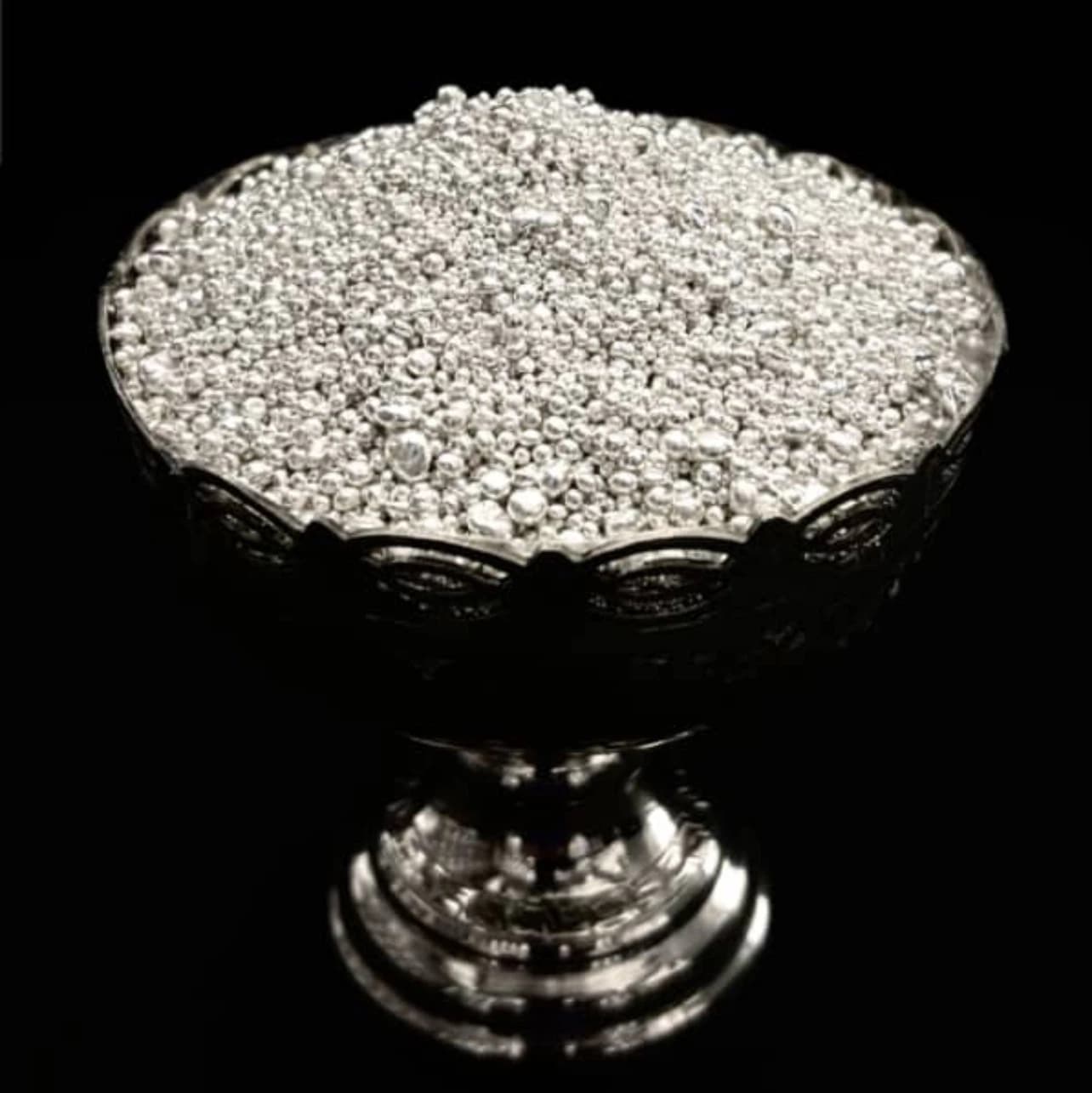 ساچمه نقره خارجی ۹۹۹ (فروش از ۲۵ گرم)
