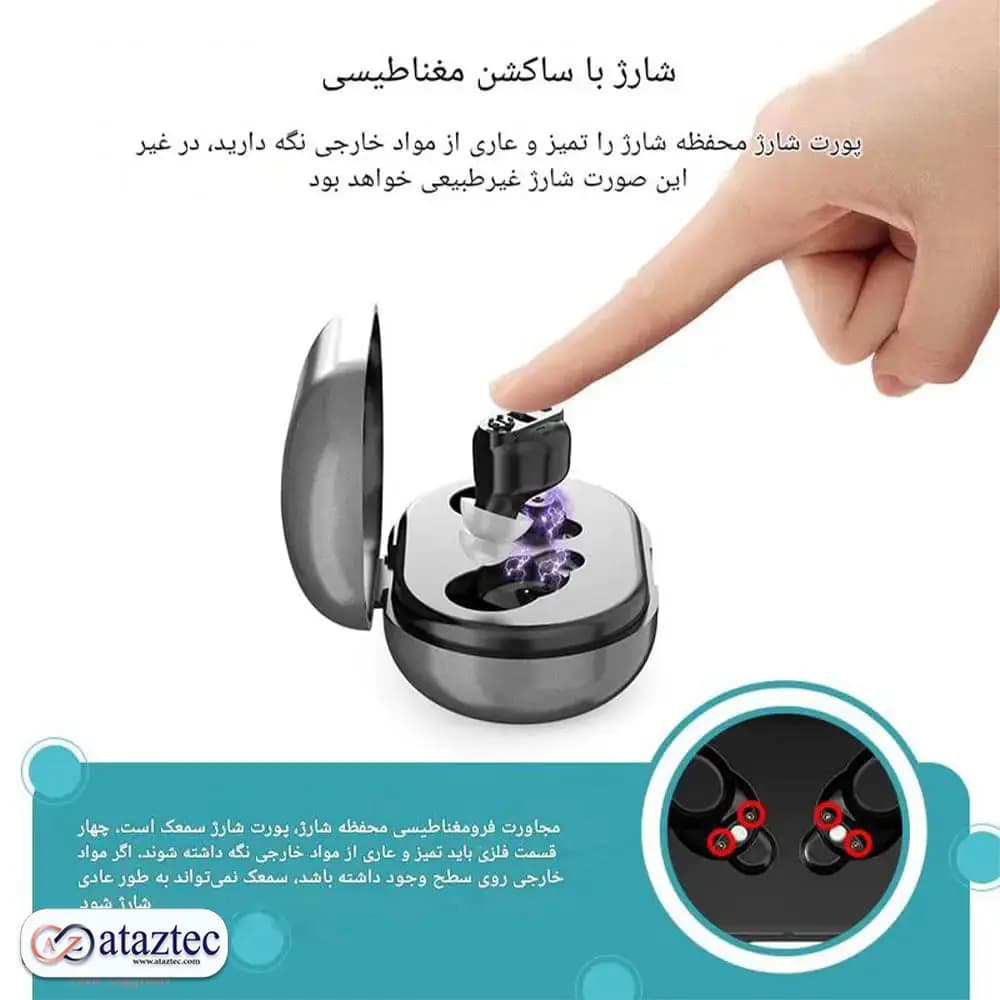 سمعک دو گوش شارژی GM-901T | با قابلیت شارژ سریع — تصویر ۲
