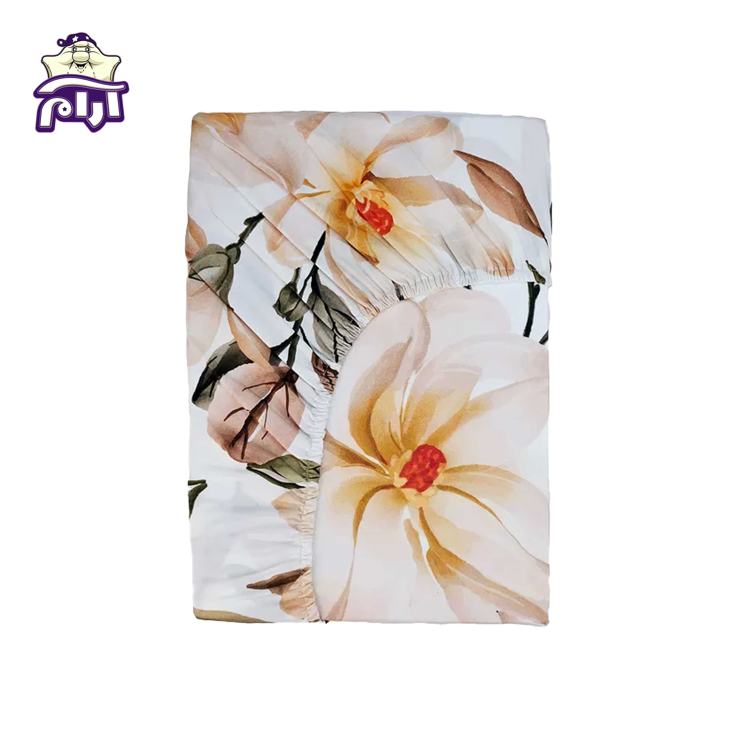 نیم ست ملحفه کشدار یک نفره 2 تکه پارس تکمیل طرح H728 — تصویر ۲