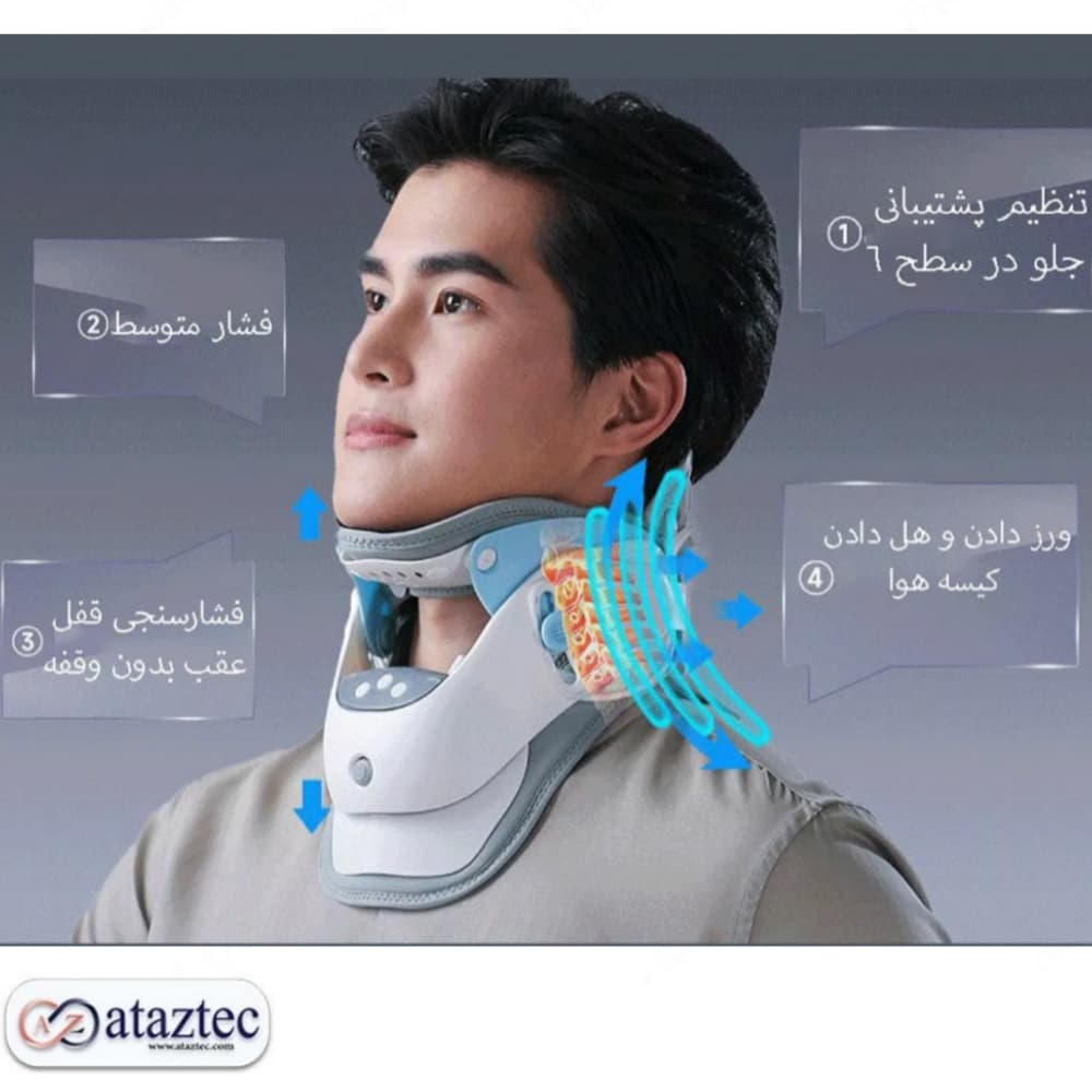 ماساژور حرارتی گردن و شانه شیائومی KULAX HC(Z)60-HMBD-01 |کیسه‌هوای هوشمند،فناوری گرمایش گرافن — تصویر ۴