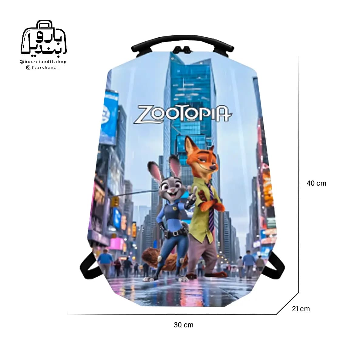 کوله‌پشتی مدرسه‌ هارد کیس Marinox Marvel کد ۱۰۵۰ طرح زوتوپیا Zootopia — تصویر ۲