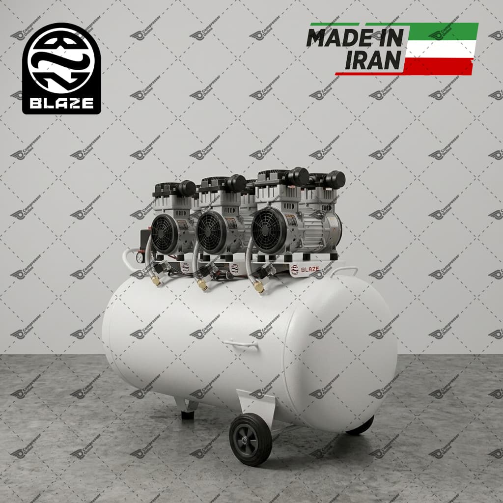 کمپرسور اویل فری ۴۵۰۰ وات ۳۵۰ لیتری بلیز — تصویر ۴