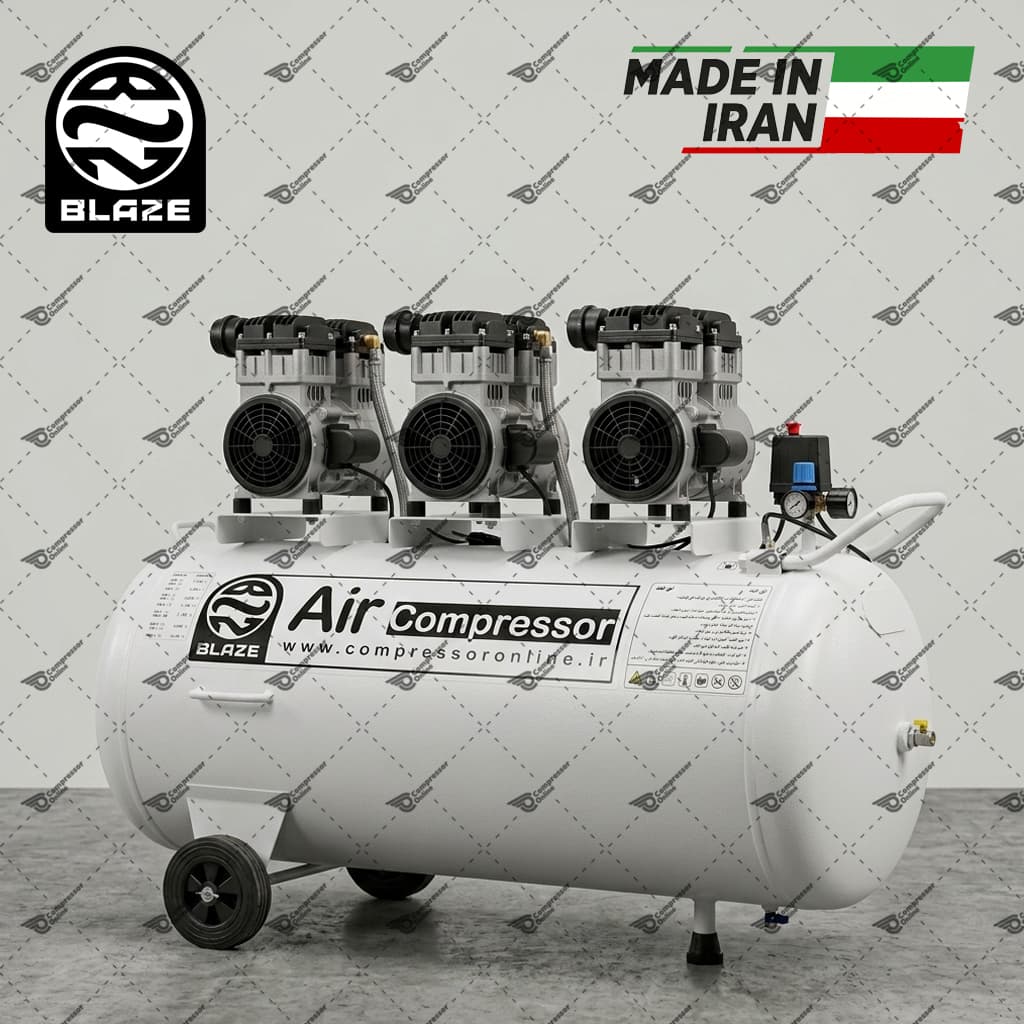 کمپرسور اویل فری ۴۵۰۰ وات ۳۵۰ لیتری بلیز — تصویر ۳