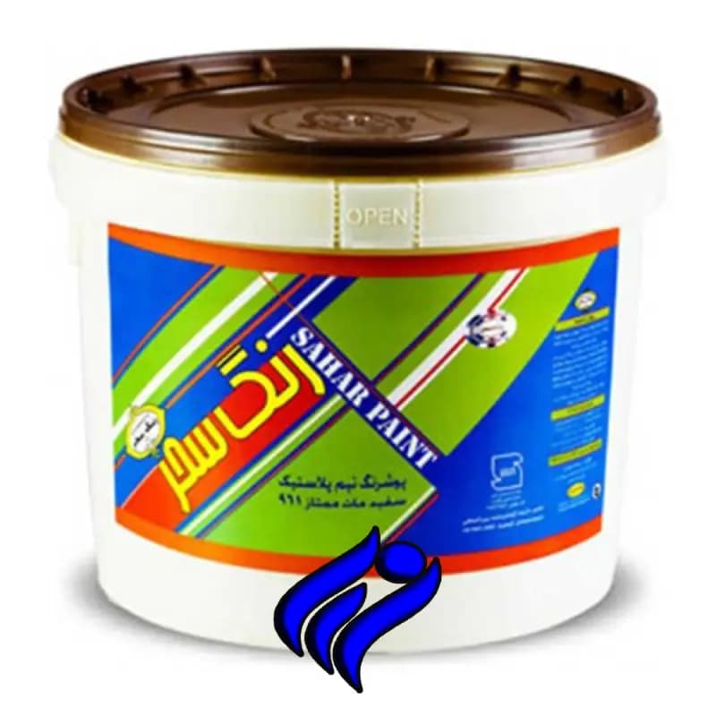 پوشرنگ نیم پلاستیک مات سحر 961 دبه 12 کیلو