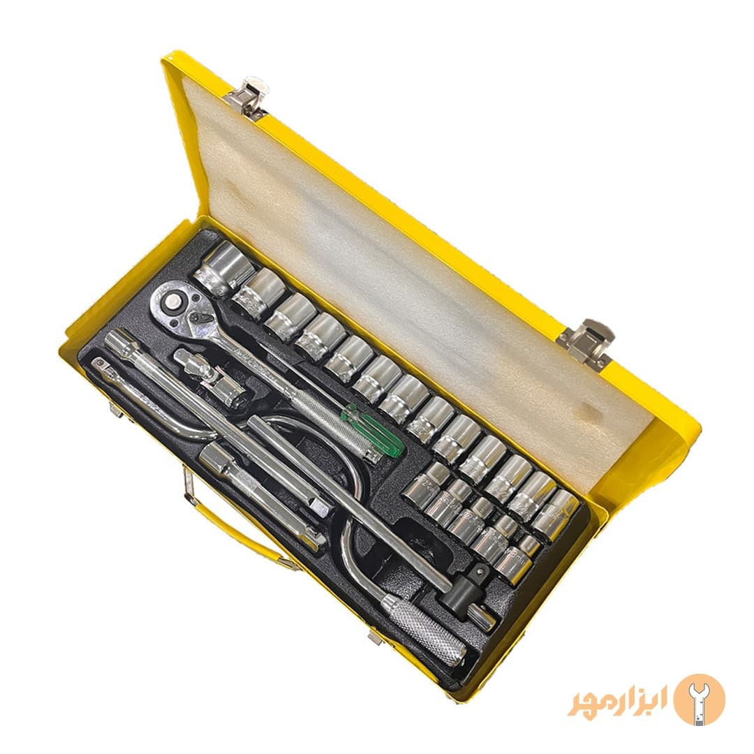 جعبه بکس 24 پارچه درایو 1/2 سان تولز SUNTOOLS — تصویر ۲