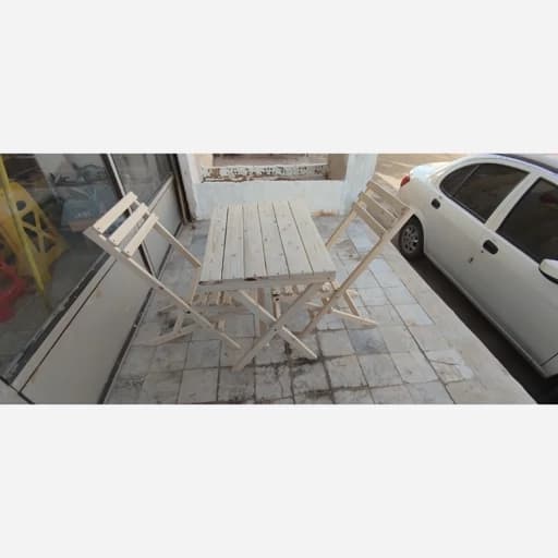 صندلی و میز تاشو چوبی.کافه ای مبلمان آپادانا apadana مدل 633873