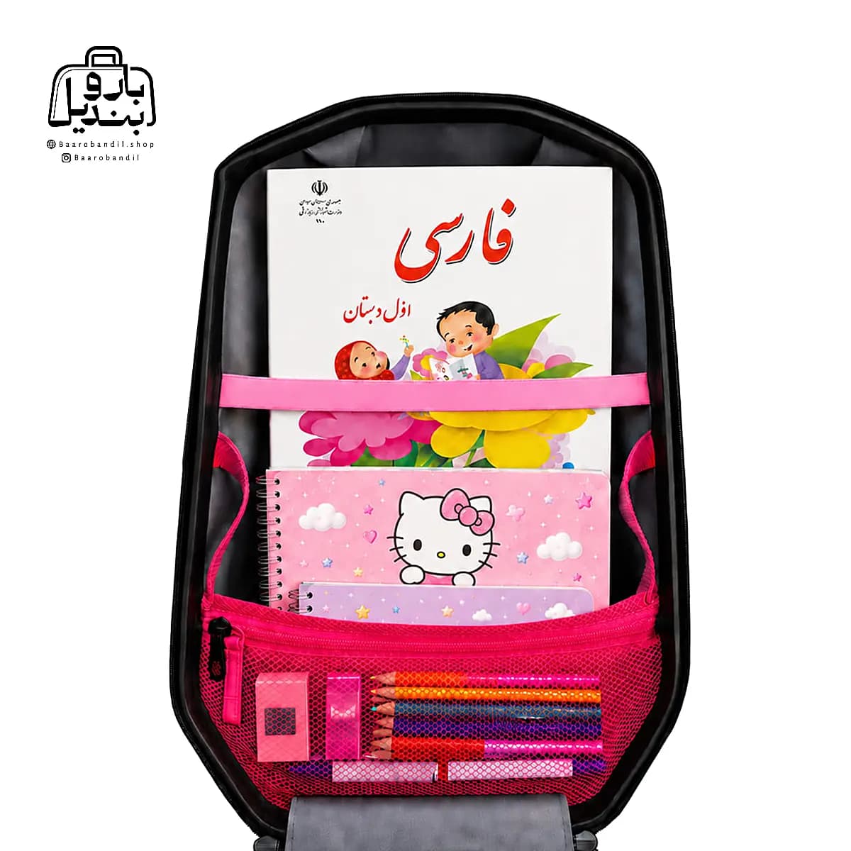 کوله‌پشتی مدرسه‌ هارد کیس Marinox Marvel کد ۱۰۵۰ طرح هلو کیتی Hello Kitty — تصویر ۶