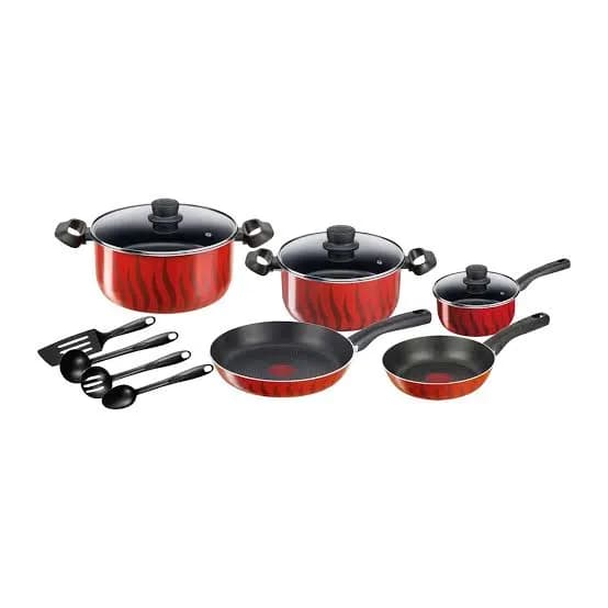 مجموعه 12 پارچه قابلمه تفال Tefal مدل Tempo Flamme C3079282