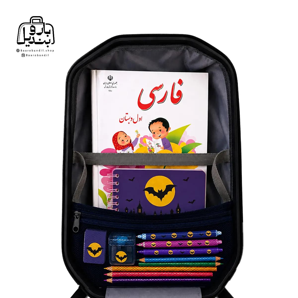 کوله‌پشتی مدرسه‌ هارد کیس Marinox Marvel کد ۱۰۵۰ طرح بتمن Batman — تصویر ۵