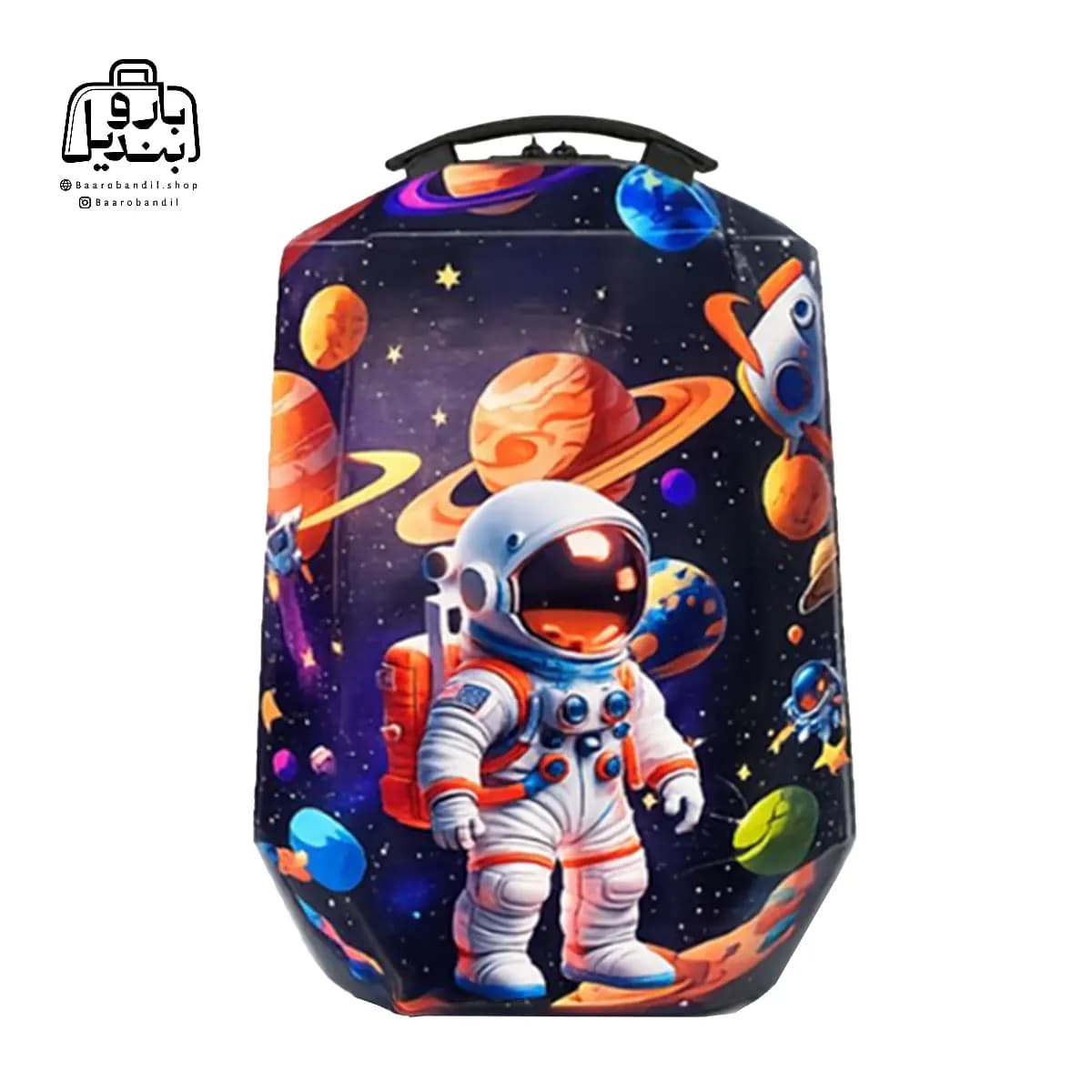 کوله‌پشتی مدرسه‌ هارد کیس Marinox Marvel کد ۱۰۵۰ طرح فضانورد Astronaut