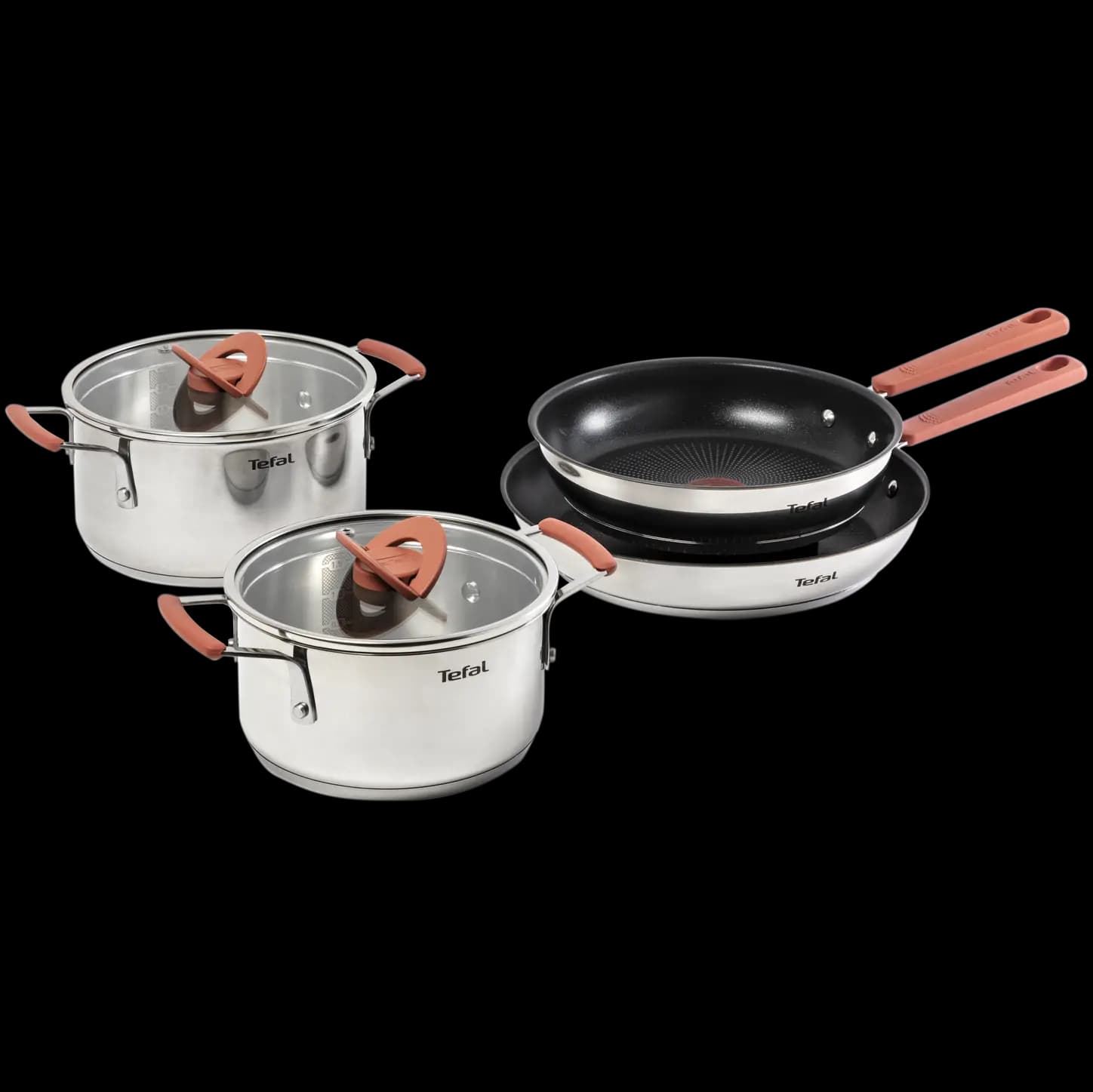 مجموعه ۶ پارچه قابلمه تفال مدل Tefal OPTI’Space G720S604