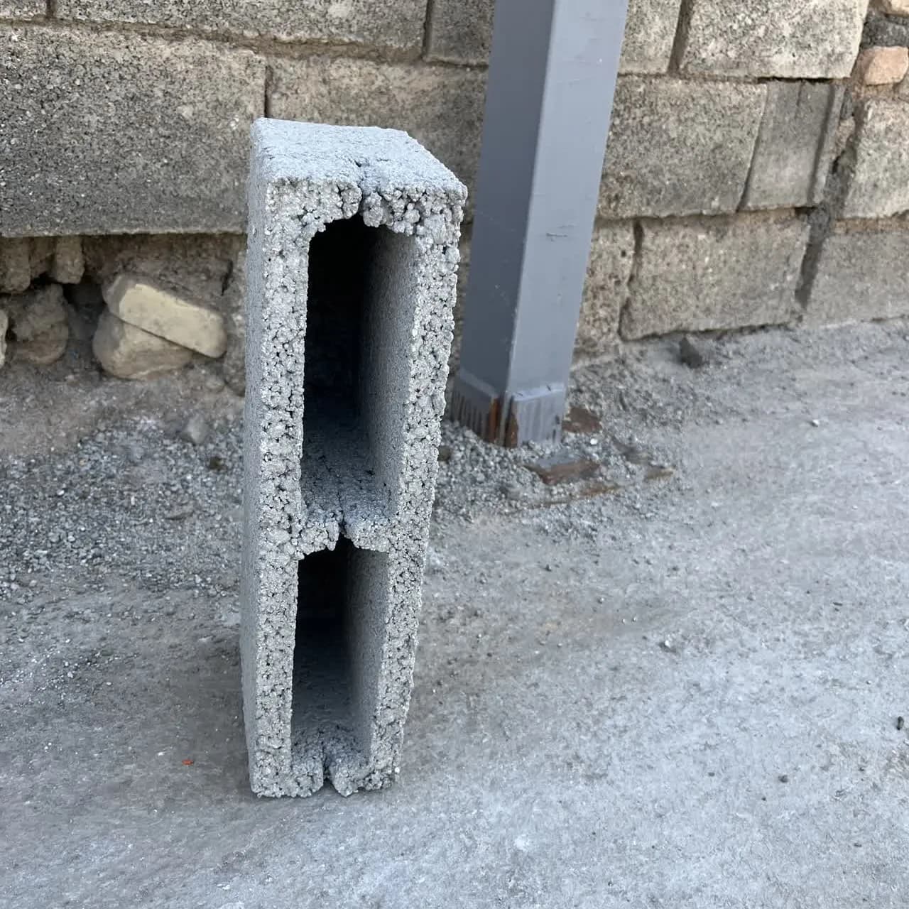 بلوک سیمانی دوجداره ضخامت10 خوارزم