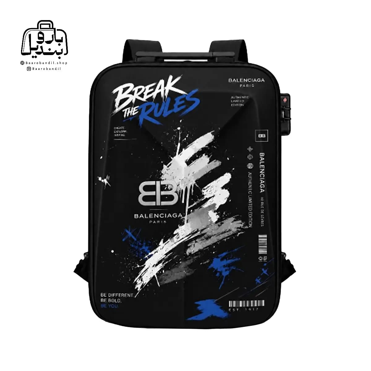 کوله‌پشتی فانتزی هارد کیس Marinox Marvel کد ۱۰۹۰ طرح بالنسیاگا Balenciaga