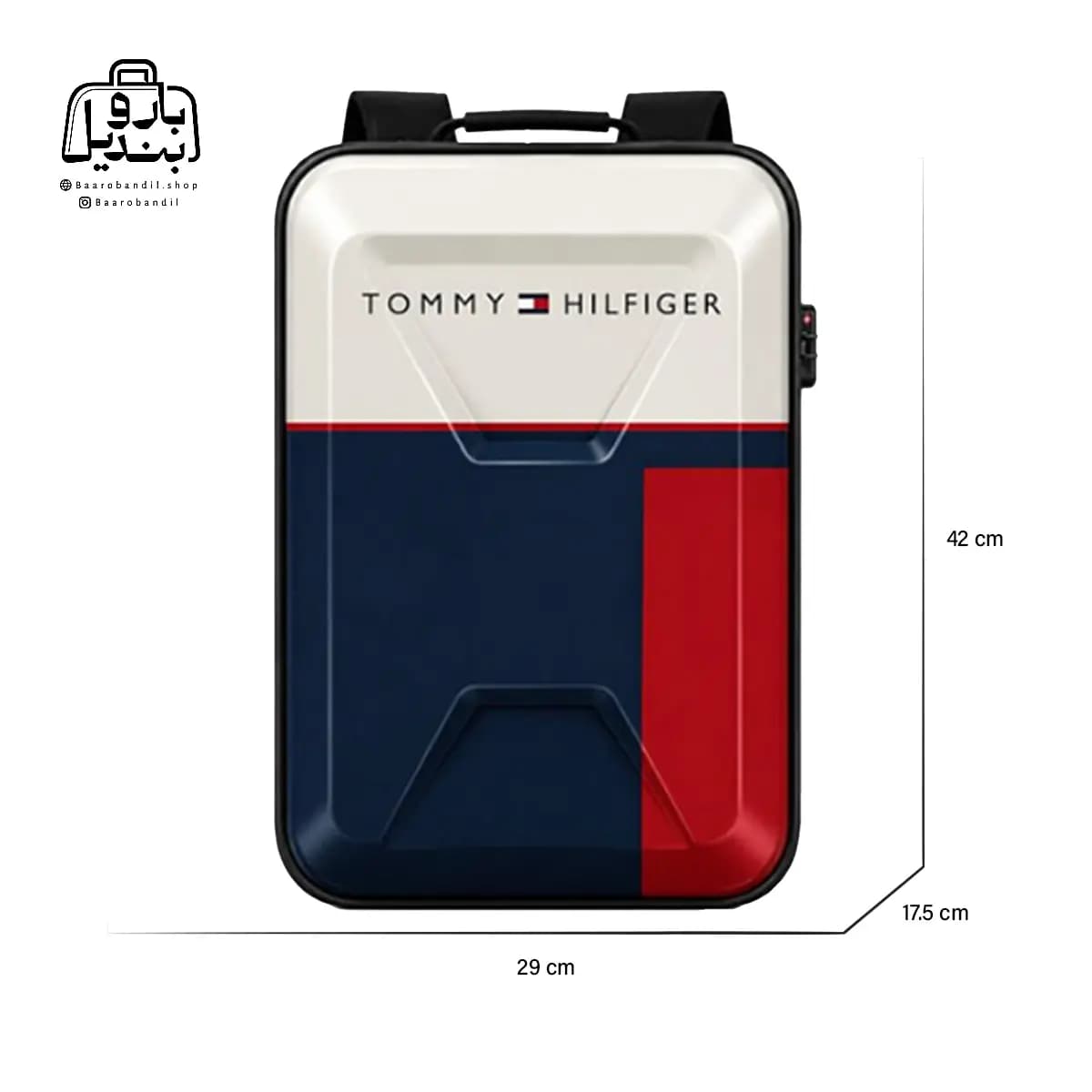 کوله‌پشتی فانتزی هارد کیس Marinox Marvel کد ۱۰۷۰ طرح تامی Tommy Hilfiger — تصویر ۲