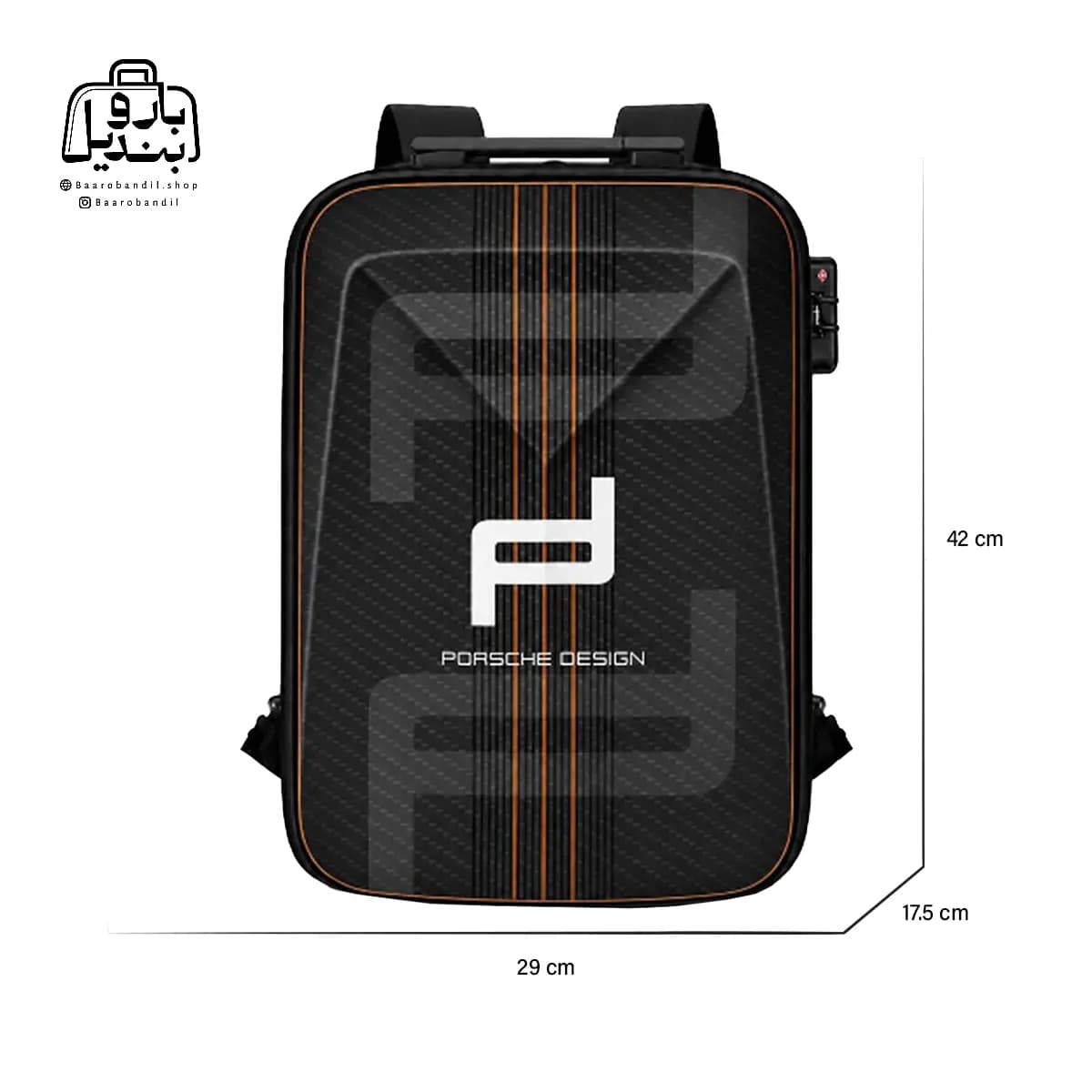 کوله‌پشتی فانتزی هارد کیس Marinox Marvel کد ۱۰۹۰ طرح پورشه Porsche — تصویر ۲