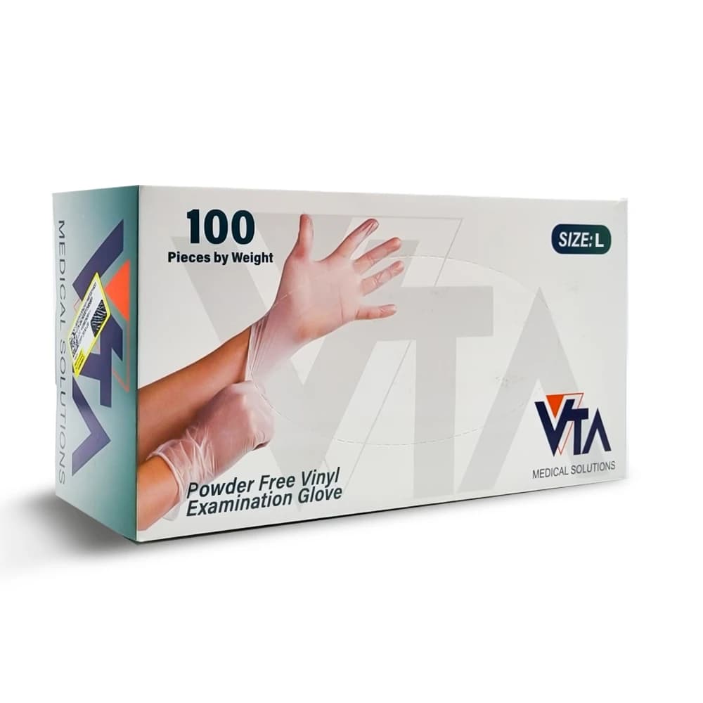 دستکش وینیل VTA – سایز لارج بسته 100 عددی