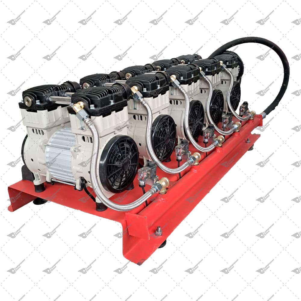 کمپرسور باد 500 لیتری بی صدا ایستاده 7500 وات — تصویر ۳