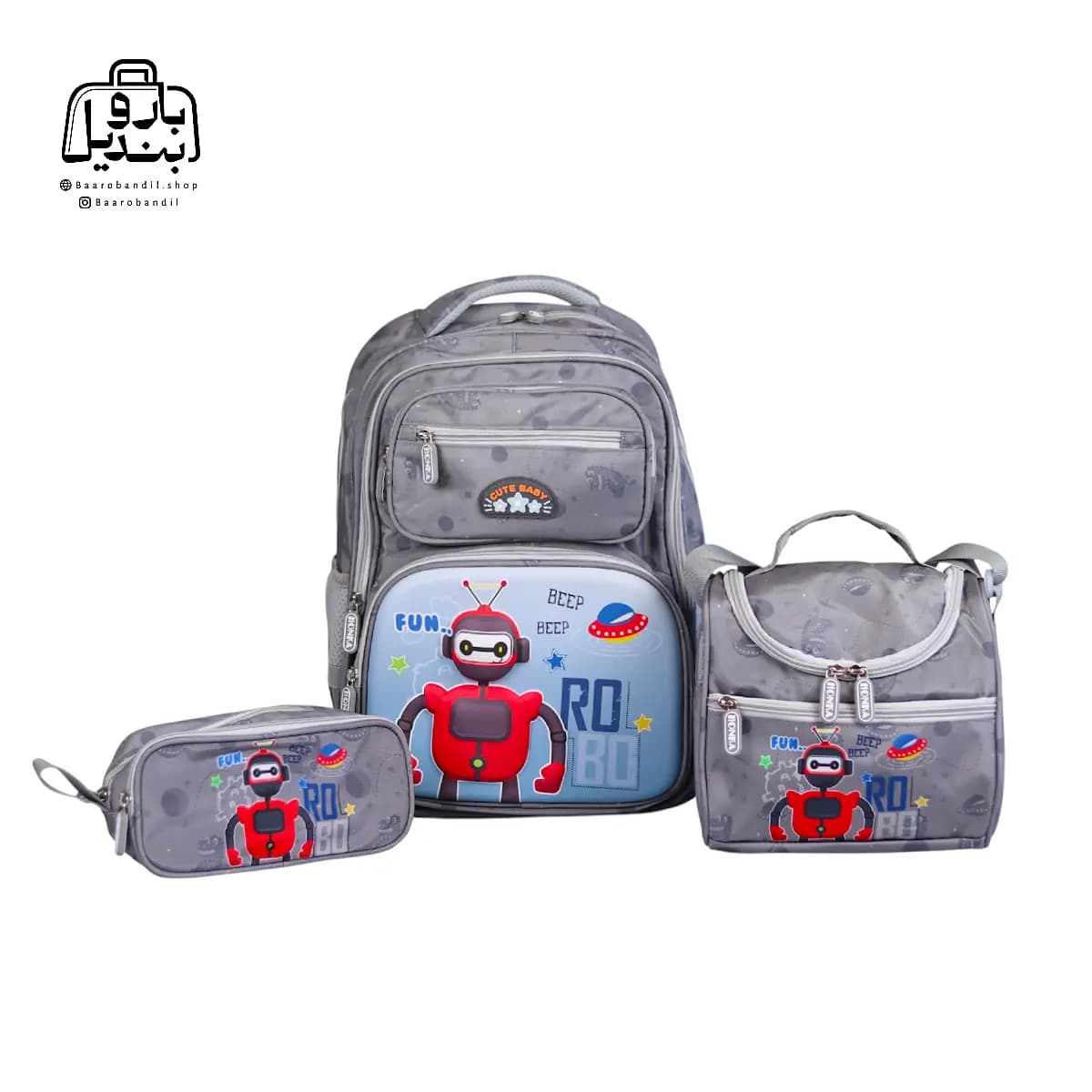 کولهپشتی مدرسه هونکا کد 2620 طرح ربات — تصویر ۴