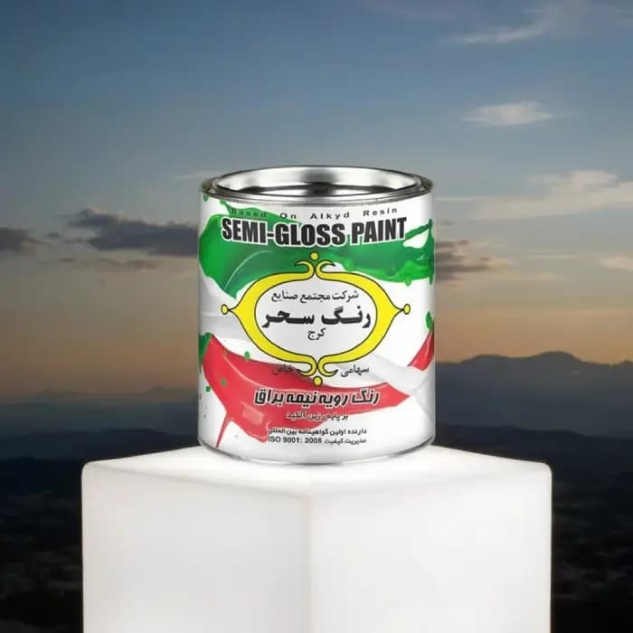 رنگ روغنی نیم براق سحر کد 601 گالن 4 کیلو