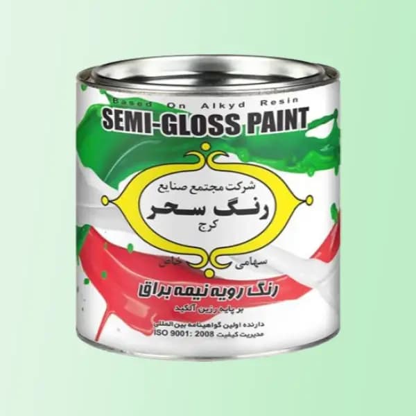 رنگ روغنی نیم براق سحر کد 601 گالن 4 کیلو — تصویر ۲
