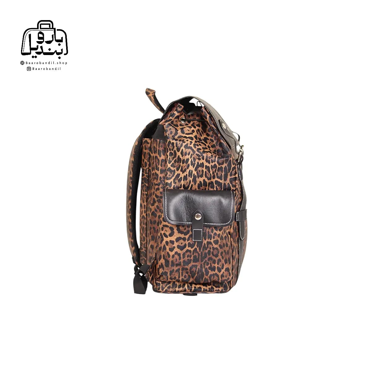 کوله‌پشتی چرخ‌دار کوچ Coach طرح پلنگی کد ۲۰-۹۲۸ — تصویر ۵