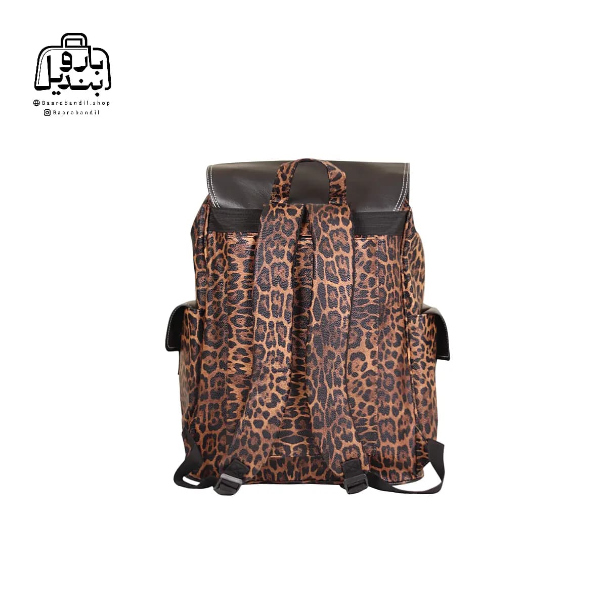 کوله‌پشتی چرخ‌دار کوچ Coach طرح پلنگی کد ۲۰-۹۲۸ — تصویر ۶